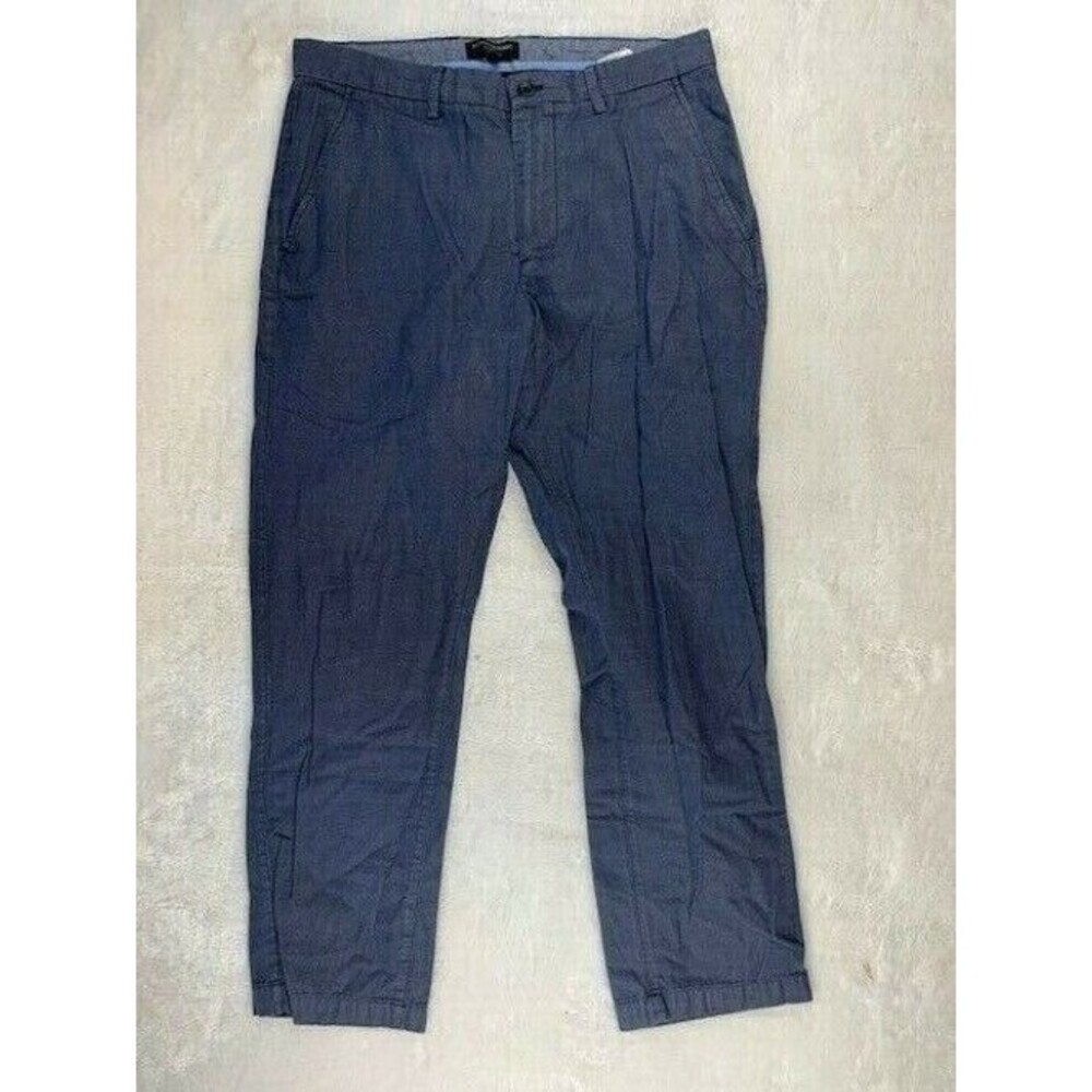 Banana Republic Size 35 X 32 Mens Kentfield Pants Blue Gray Color